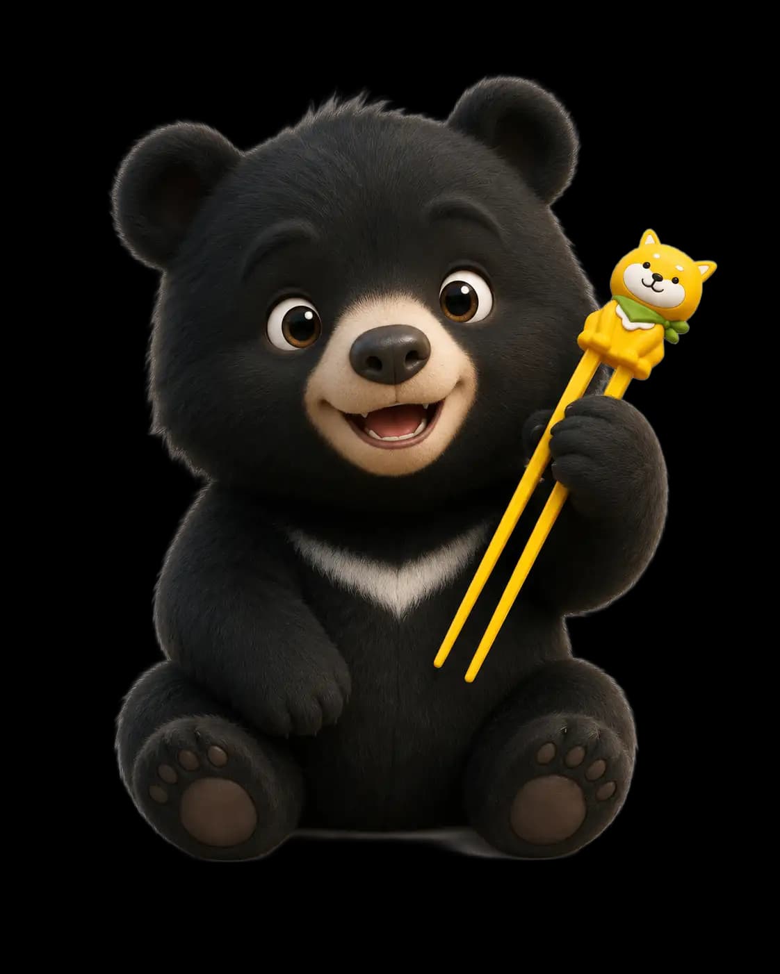 Bao the bear, waving hello from the Bopomofo Playroom